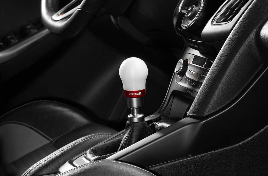 COBB Weighted Short Shift Knob White w/ Interchangeable Base 2013-2025 BRZ / 2013-2016 FRS / 2017-2021 GT86 / 2022-2025 GR86