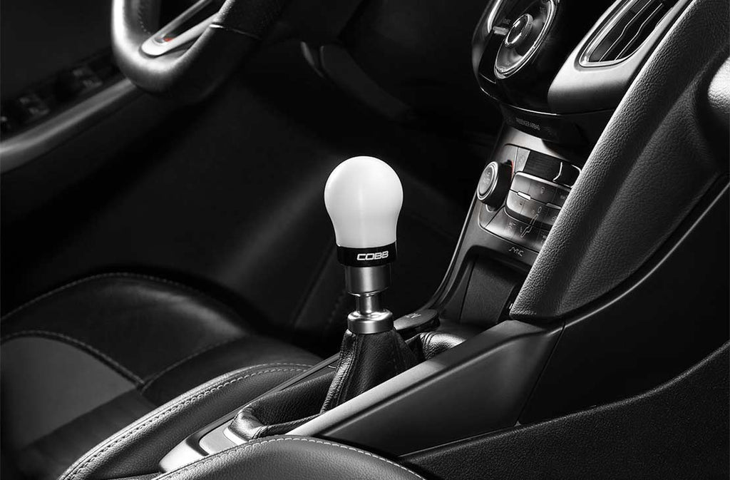 COBB Weighted Short Shift Knob White w/ Interchangeable Base 2013-2025 BRZ / 2013-2016 FRS / 2017-2021 GT86 / 2022-2025 GR86