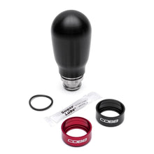 Load image into Gallery viewer, COBB Weighted Tall Shift Knob Black w/ Interchangeable Base 5 Speed Subaru Models