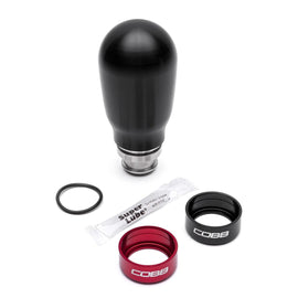COBB Weighted Tall Shift Knob Black w/ Interchangeable Base 5 Speed Subaru Models