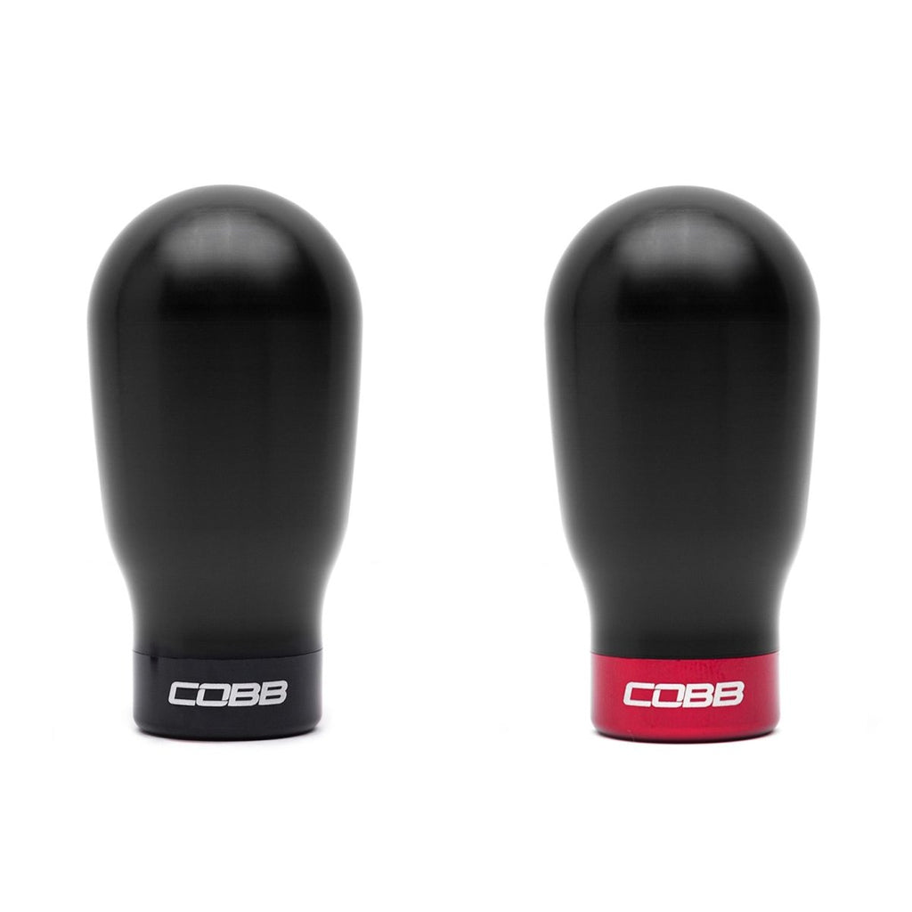 COBB Weighted Tall Shift Knob Black w/ Interchangeable Base 6 Speed Subaru Models