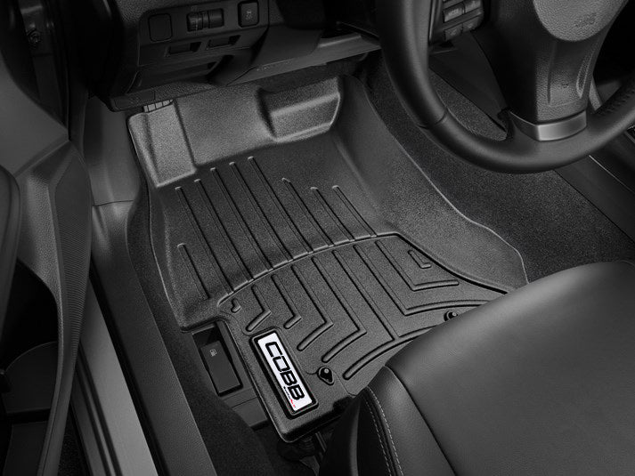 Cobb x Weathertech DigitalFit Floorliner Black Front and Rear Combo 2022-2025 WRX