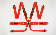 Load image into Gallery viewer, Cusco 6 Point Harness 3 Inch Red