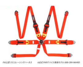 Cusco 6 Point Harness Red For Use w/ Hans Device