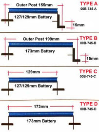Cusco Battery Tie Down Blue Type D Most Models