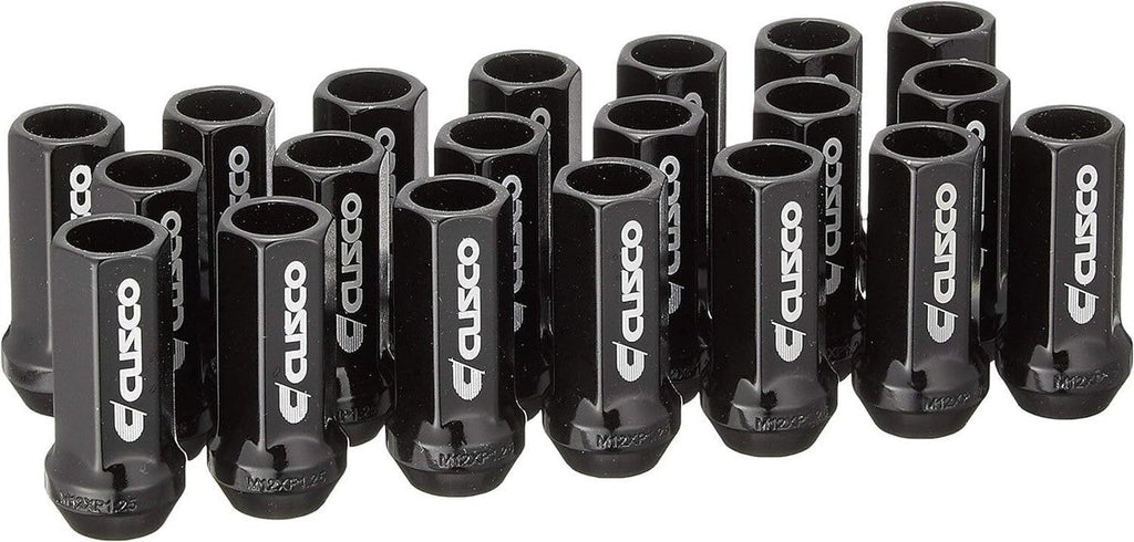 Cusco Racing 48mm Long Lug Nuts Black M12X1.25 Most Subaru Models
