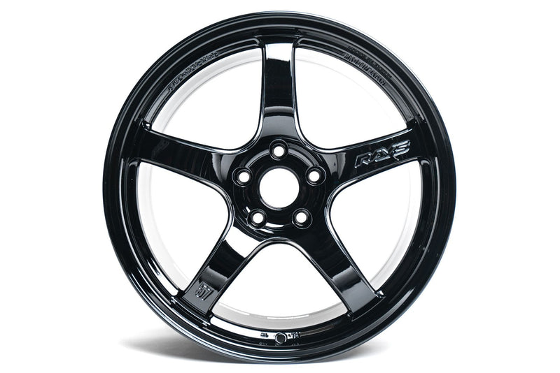 Gram Lights 57CR 18x9.5 +38 5-114.3 Glass Black Wheel