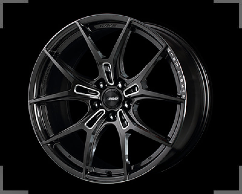 Gram Lights 57FXZ 19x8.5 +45 5x114.3 Super Dark Gunmetal & Machining Rim Edge DC Wheel