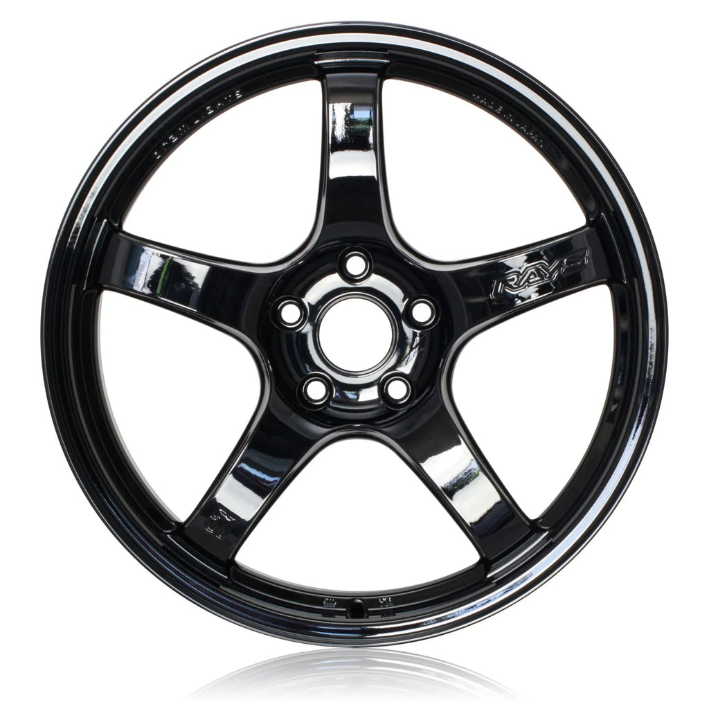 Gram Lights 57CR 17x9 +12 5x114.3 Gloss Black Wheel