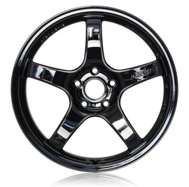 Gram Lights 57CR 17x9 +12 5x114.3 Gloss Black Wheel