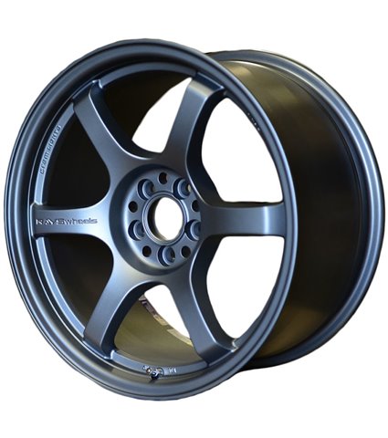 Gram Lights 57DR 18x9.5 +38 5-100 Gun Blue 2 Wheel