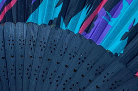 HKS Folding Fan Oil Splash Color