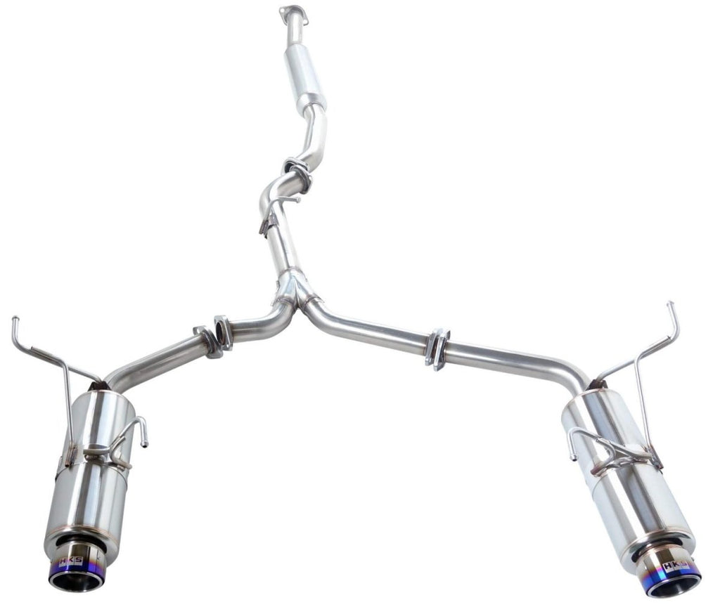 HKS Hi-Power SPEC-L II Catback Exhaust w/ Burnt Tips 2015-2021 WRX / 2015-2021 STI