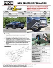 Load image into Gallery viewer, HKS Hi-Power SPEC-L w/ Titanium Tips Catback Exhaust 2022-2024 BRZ / 2022-2024 GR86