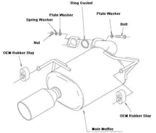 Load image into Gallery viewer, HKS Legamax Premium Axle Back Exhaust w/ Burnt Stainless Steel Tip 2019-2022 Forester 2.5i
