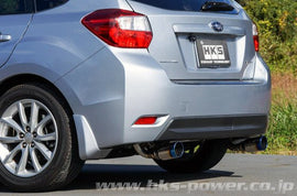 HKS Legamax Premium Axle Back Exhaust w/ Burnt Stainless Steel Tips 2012-2016 Impreza Sport Hatchback