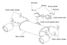 Load image into Gallery viewer, HKS Legamax Premium Axle Back Exhaust w/ Burnt Stainless Steel Tips 2022-2025 BRZ / 2022-2025 GR86