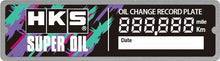 Load image into Gallery viewer, HKS Oil Change Record Plate