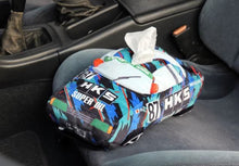 Load image into Gallery viewer, HKS Racing Car Tissue Holder w/ Oil Color Design