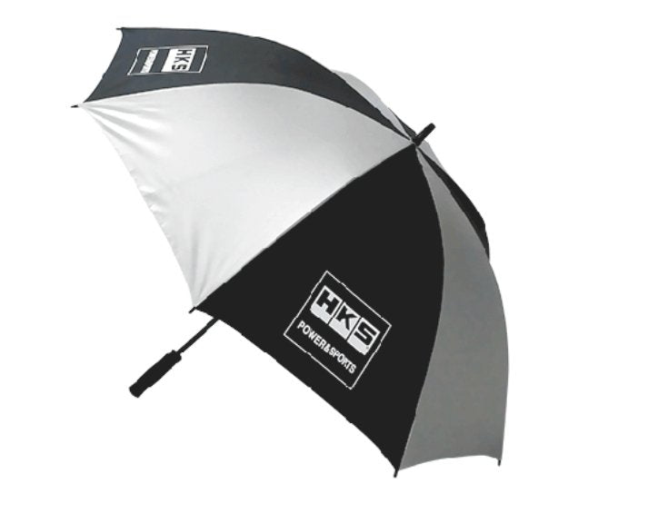 HKS Silver / Black Folding Umbrella