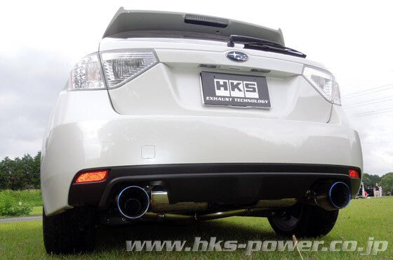 HKS Super Turbo Catback Exhaust w/ Titanium Tipped Mufflers 2008-2014 STI Hatchback