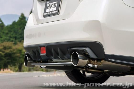 HKS Super Turbo Dual Stainless Steel Tip Catback Exhaust 2015-2021 WRX