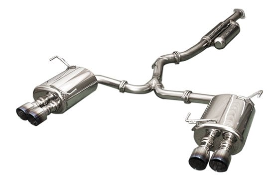 HKS Super Turbo Twin Tail Titanium Tip Catback Exhaust 2015-2021 STI
