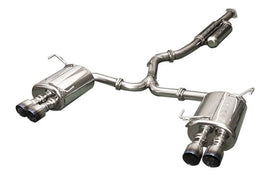 HKS Super Turbo Twin Tail Titanium Tip Catback Exhaust 2015-2021 STI