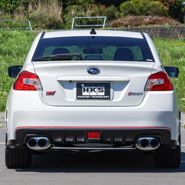 HKS Super Turbo Twin Tail Titanium Tip Catback Exhaust 2015-2021 STI