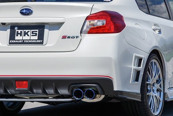 HKS Super Turbo Twin Tail Titanium Tip Catback Exhaust 2015-2021 STI