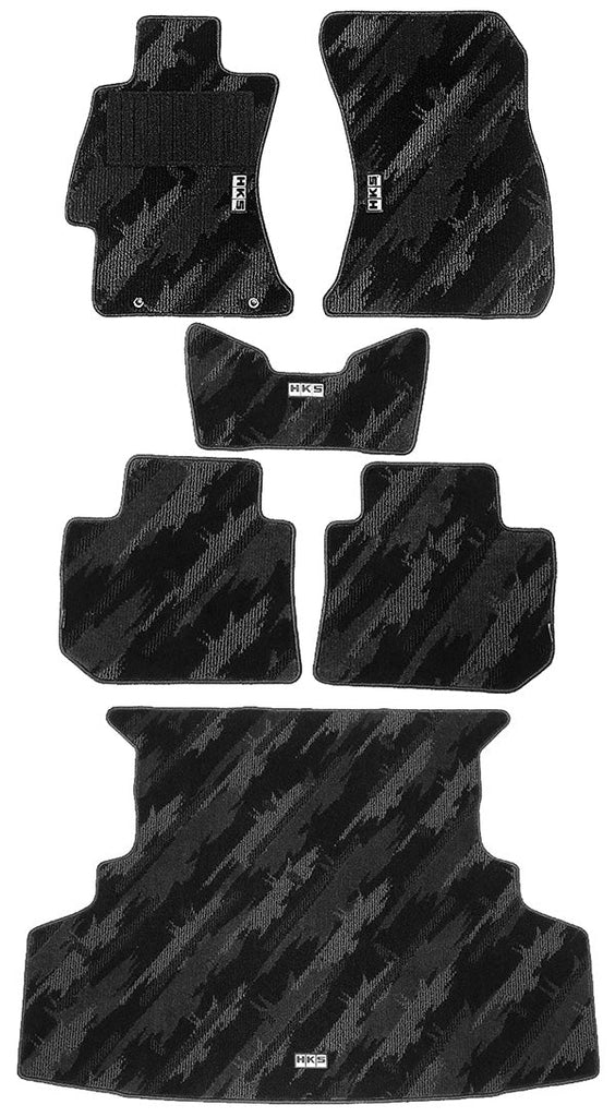 HKS Tufted Series Monotone Oil Color Floor Mat Set (LHD) 2015-2021 WRX / 2015-2021 STI