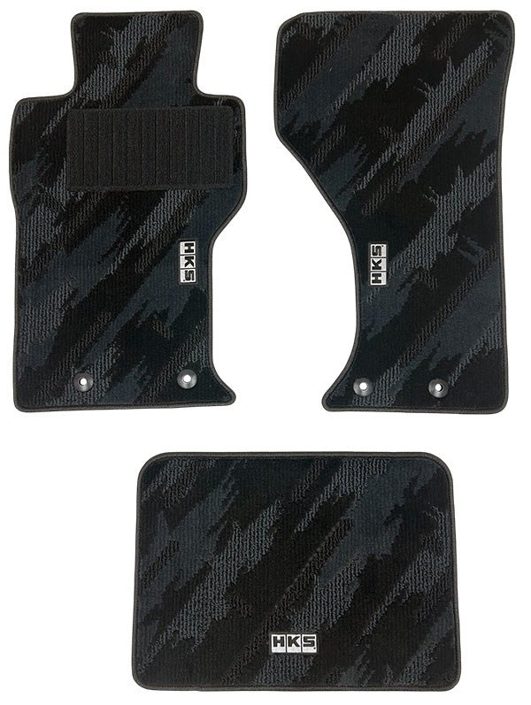 HKS Tufted Series Monotone Oil Color Floor Mat Set (LHD) 2016-2025 Miata