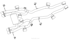 Load image into Gallery viewer, HKStudie Catback Exhaust 2021-2025 BMW M3/M4