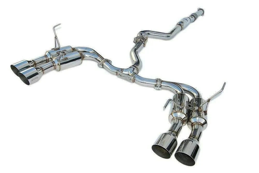 Invidia Gemini R400 Cat back Exhaust Stainless Steel Tips 2011-2014 WRX Hatchback / 2008-2014 STI Hatchback