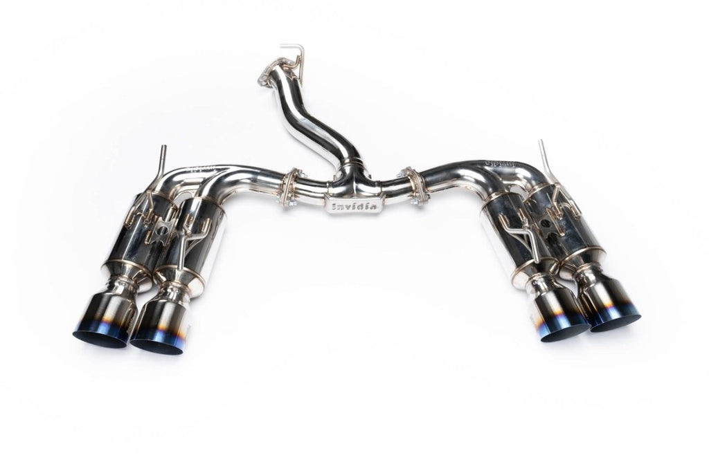 Invidia Gemini R400 Cat back Exhaust Titanium Tips 2011-2014 WRX Hatchback / 2008-2014 STI Hatchback