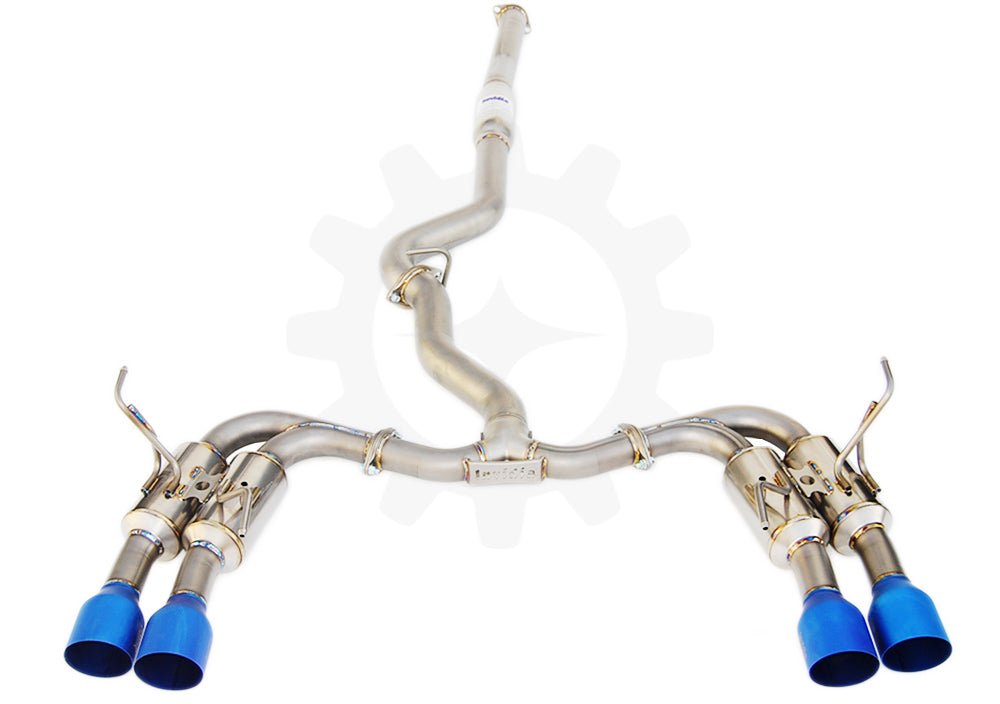 Invidia Gemini R400 Full Titanium Quad Tip Exhaust 2011-2014 WRX / 2011-2014 STI
