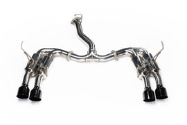 Invidia Gemini R400 Stainless Steel Catback Exhaust w/ Signature Series Black Quad Tips 2022-2024 WRX