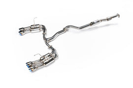 Invidia Gemini R400 Stainless Steel Catback Exhaust w/ Titanium Quad Tips 2022-2024 WRX