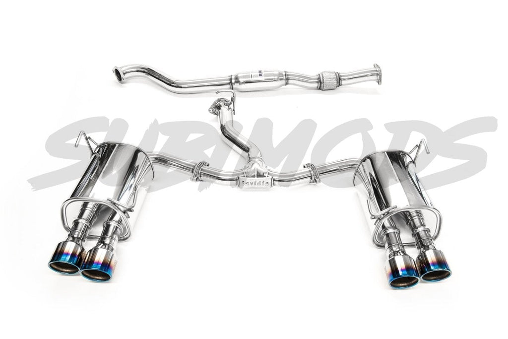 Invidia Q300 Cat Back Exhaust Titanium Tips 2011-2014 WRX Sedan / 2011-2014 STI Sedan