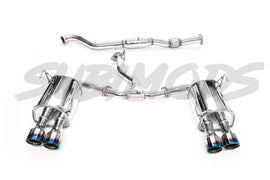 Invidia Q300 Cat Back Exhaust Titanium Tips 2011-2014 WRX Sedan / 2011-2014 STI Sedan