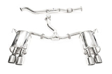 Load image into Gallery viewer, Invidia Q300 Stainless Steel Catback Exhaust w/ Polished Double Wall Quad Tips 2022-2024 WRX