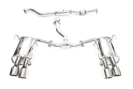 Invidia Q300 Stainless Steel Catback Exhaust w/ Polished Double Wall Quad Tips 2022-2024 WRX