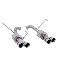 Load image into Gallery viewer, Nameless Performance Axle Back 3" Double Wall Polished Tips w/ 4" Mufflers 2022-2024 WRX