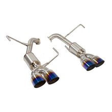 Load image into Gallery viewer, Nameless Axle Back Exhaust w/ 3.5" Single Wall Neochrome Tips &amp; 4" Mufflers 15-21 WRX / 15-18 STI