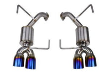 Load image into Gallery viewer, Nameless Axle Back Exhaust w/ 3.5" Single Wall Neochrome Tips &amp;  5" Mufflers  15-21 WRX / 15-18 STI
