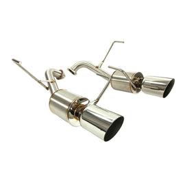 Nameless Axle Back Exhaust w/ 5 Inch Mufflers 4 Inch Single Wall Tips 05-07 Legacy GT/2.5i Sedan