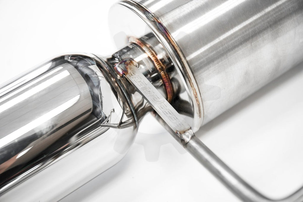 Nameless Performance Axle Back Exhaust w/ Mufflers 4in Single Wall Tips 2014-2017 Forester XT