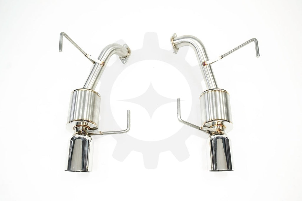 Nameless Performance Axle Back Exhaust w/ Mufflers 4in Single Wall Tips 2014-2017 Forester XT