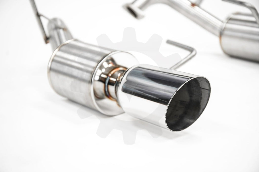 Nameless Performance Axle Back Exhaust w/ Mufflers 4in Single Wall Tips 2014-2017 Forester XT