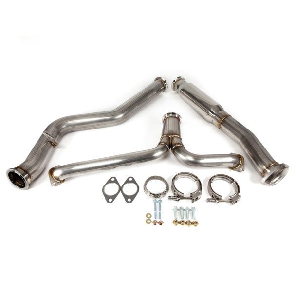 Nameless Performance Catback 4" Double Wall Polished Tips 2022-2024 WRX